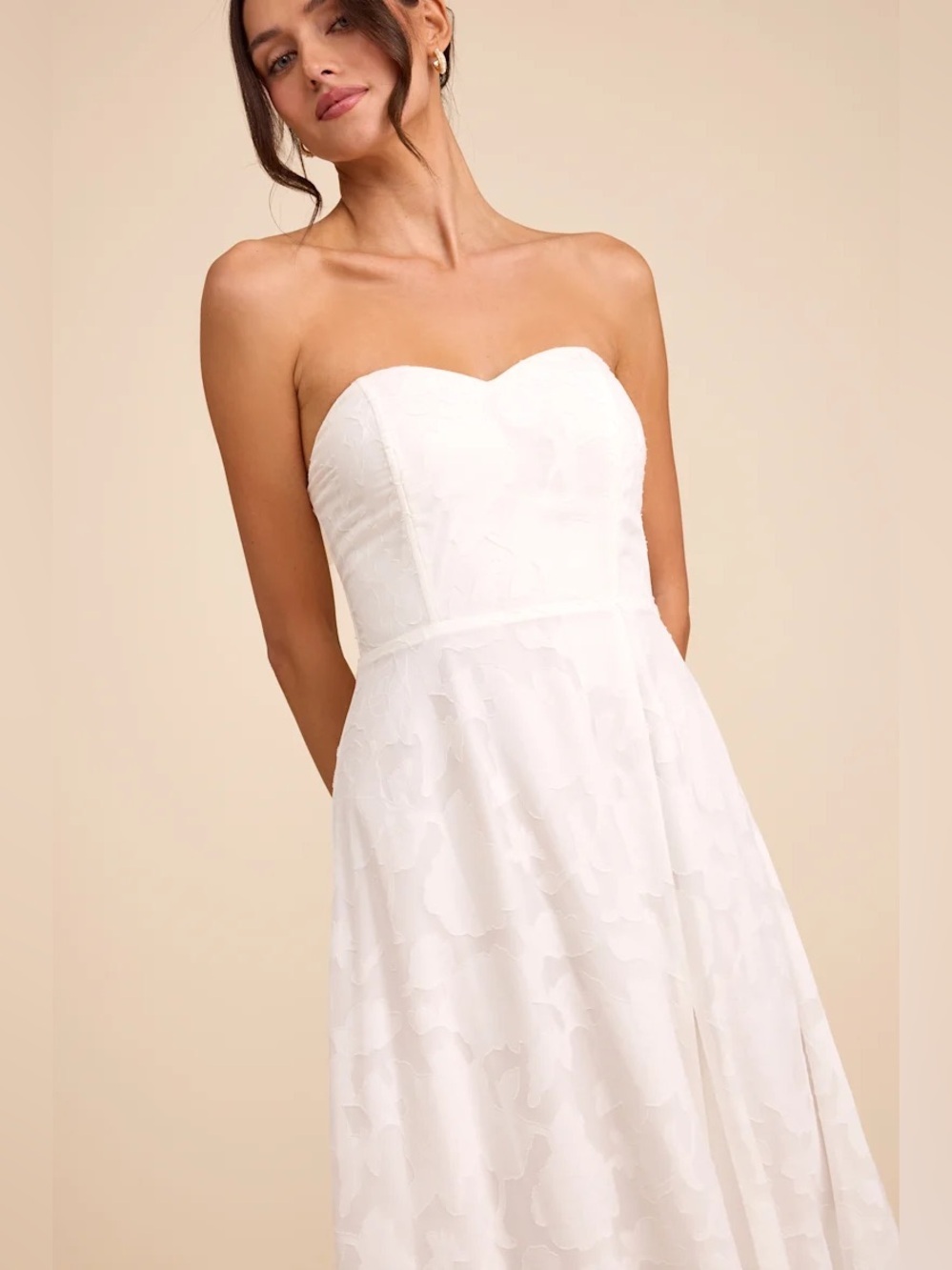 Lulus Garden of Romance White Burnout Maxi Dress - Picture 3 of 9